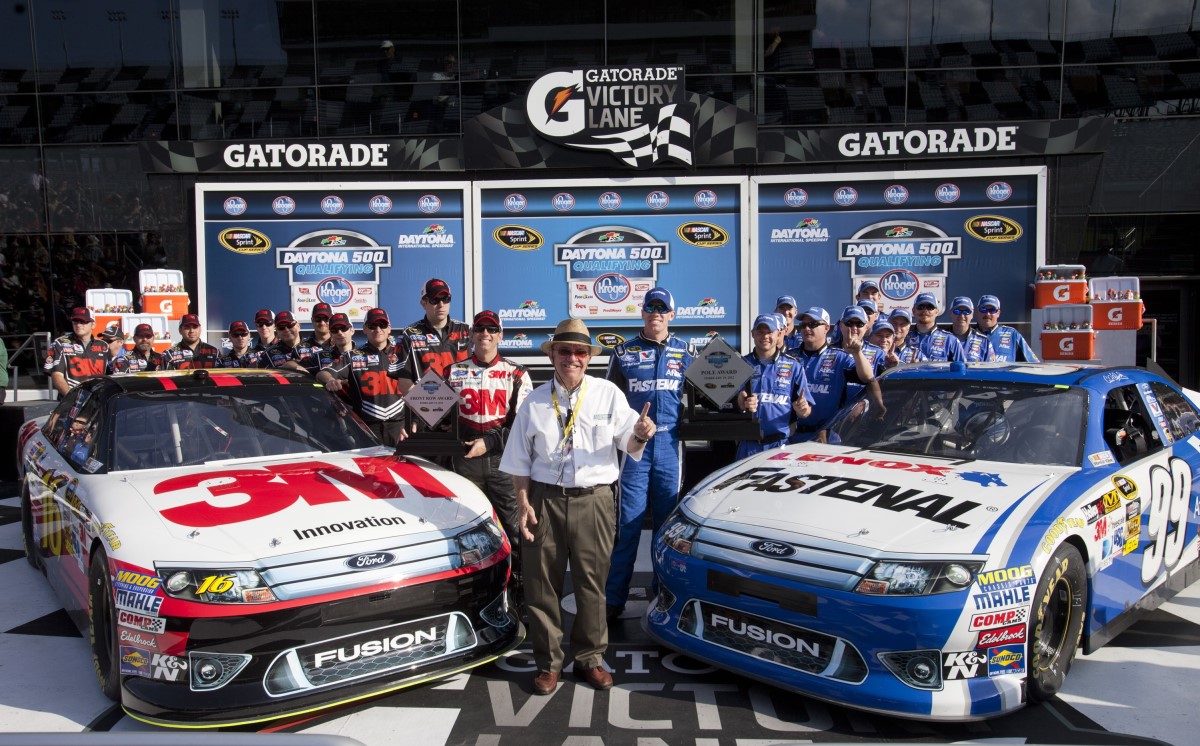 Roush teammates lock up front row for Daytona 500