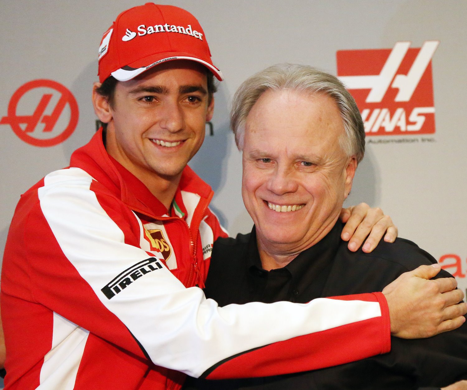 Esteban Gutierrez (L) says Haas (R) wants to score points in Australia