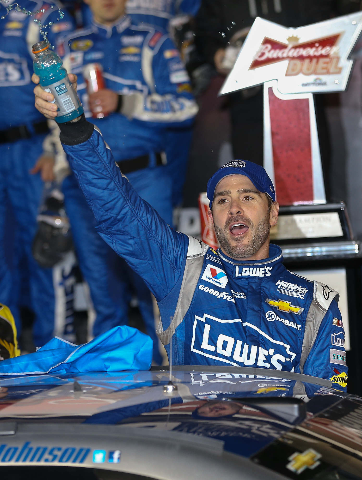 Duel #2 winner Jimmie Johnson