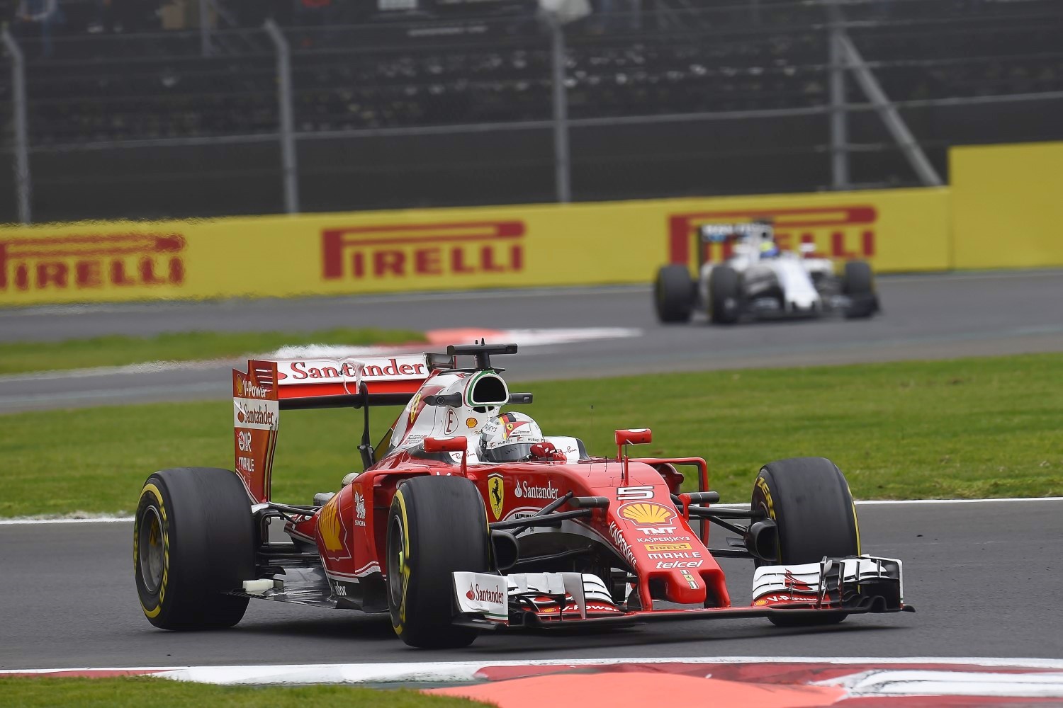 The Ferrari is so slow Hamilton's Aldo Costa car came from nowhere to pass Vettel