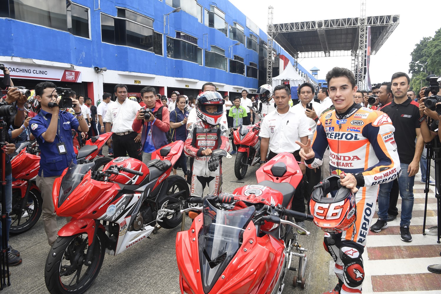 At the Astra Honda Racing School at the Sentul track