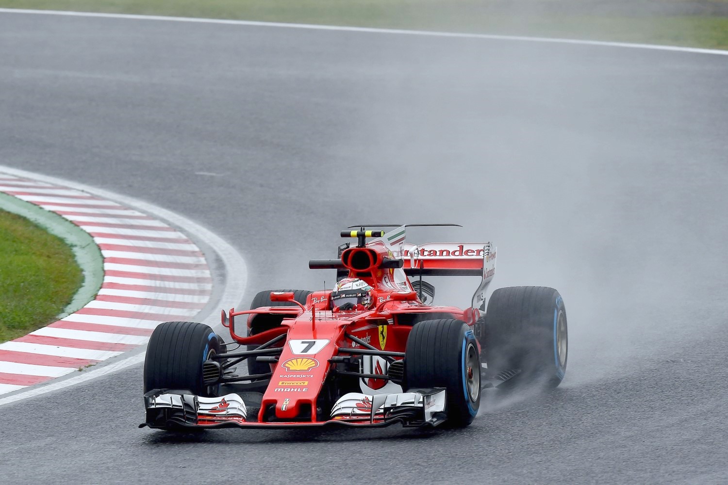 Kimi Raikkonen in the Suzuka rain Friday