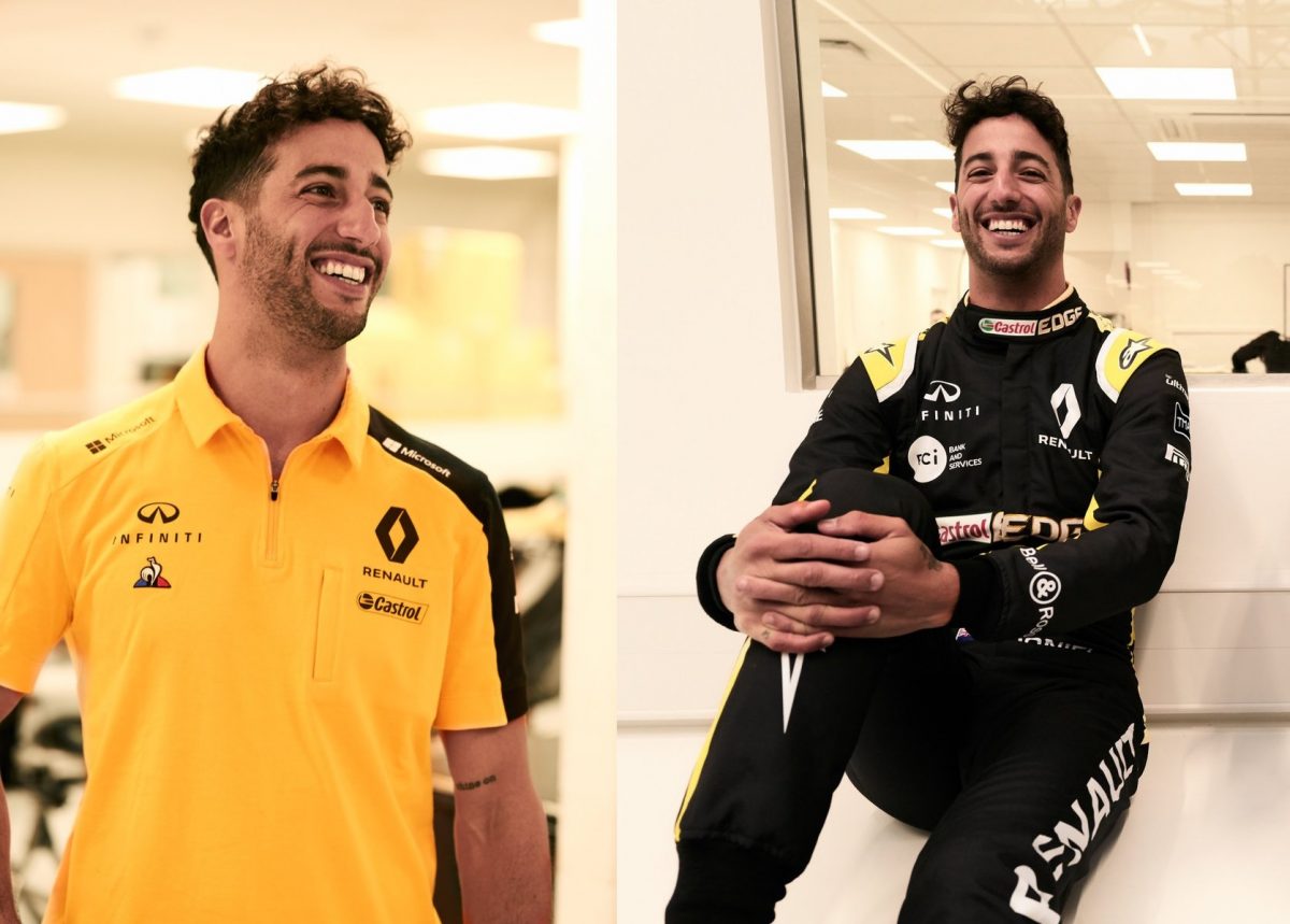 Daniel Ricciardo in Renault colors