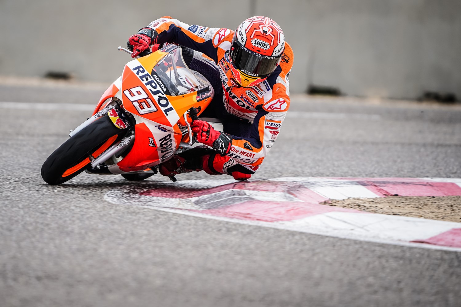 Marc Marquez barely hanging on