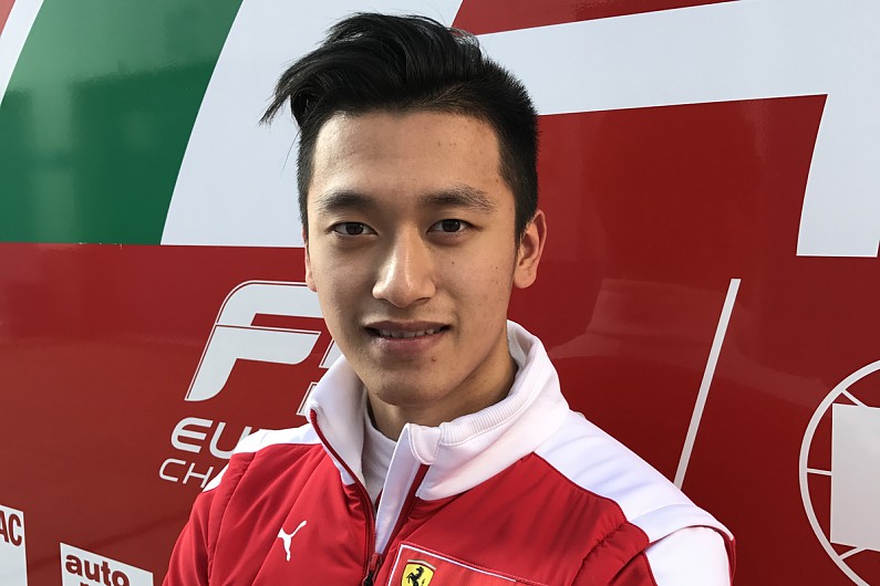 Guan Yu Zhou was a Ferrari Academy driver