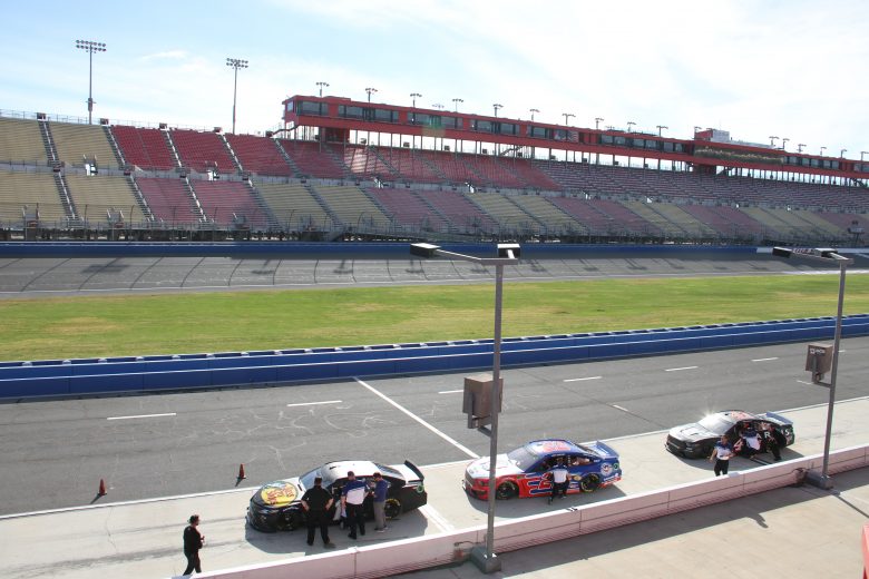 View from atop the pit suites