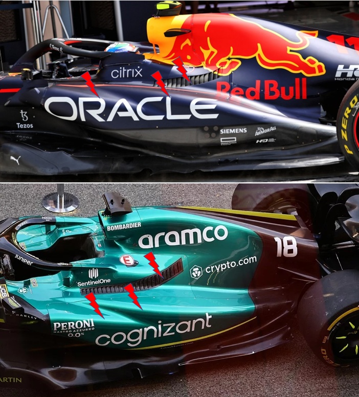 Glimp Pidgin Zonder hoofd F1: Aston Martin copies Red Bull Sidepods - AutoRacing1.com