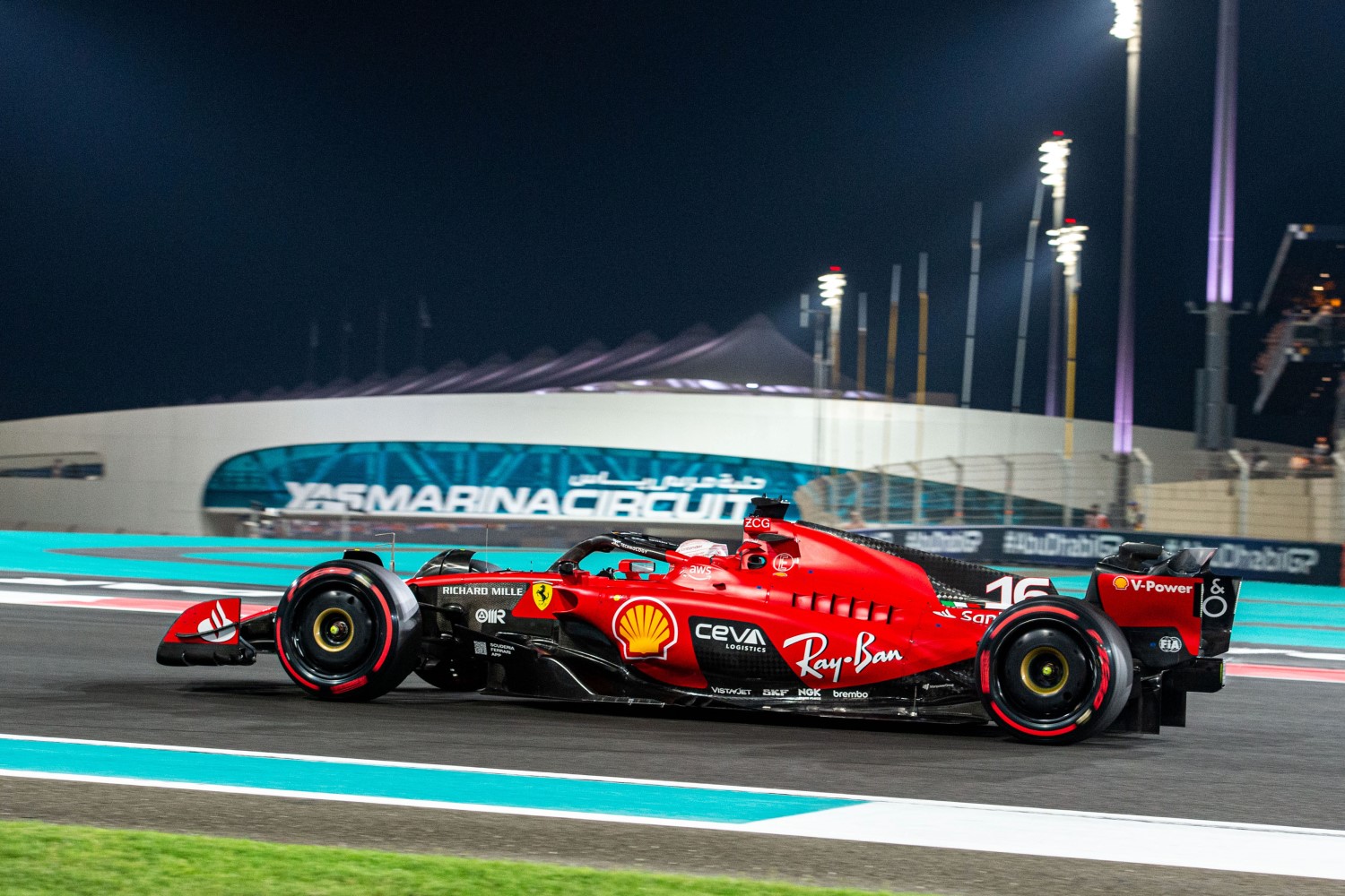 Charles Leclerc 2023 Abu Dhabi GP - credit: @ Ferrari Spa