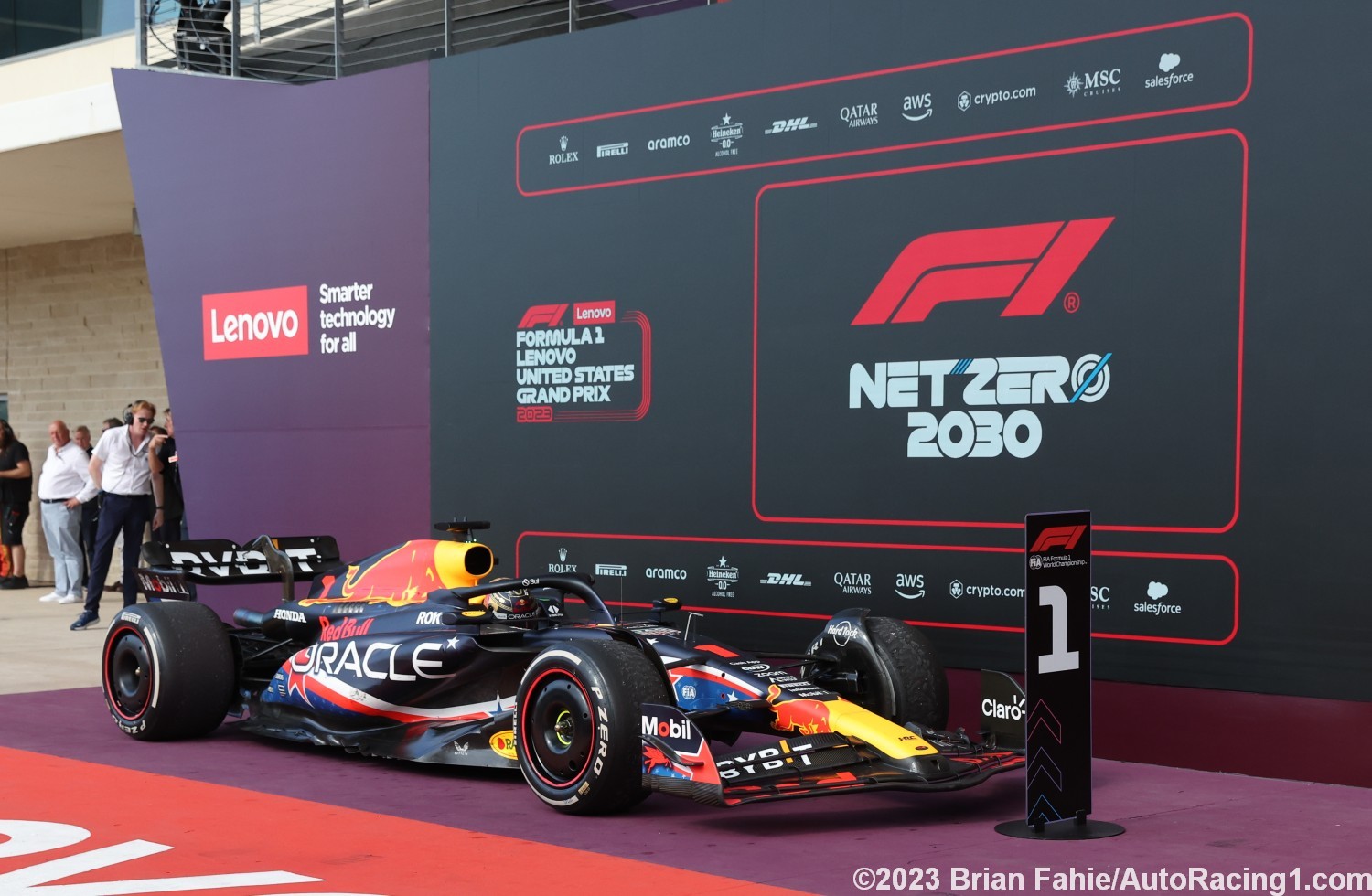 Max Verstappen wins 2023 USGP and pulls below podium
