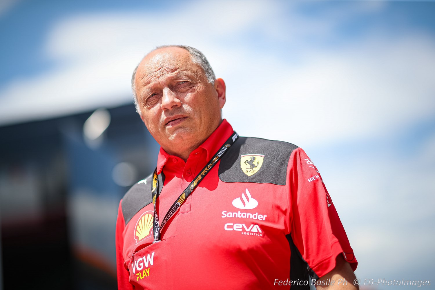 Frederic Vasseur Team Principal of the Scuderia Ferrari during the Hungarian GP, Budapest 20-23 July 2023 at the Hungaroring, Formula 1 World championship 2023.