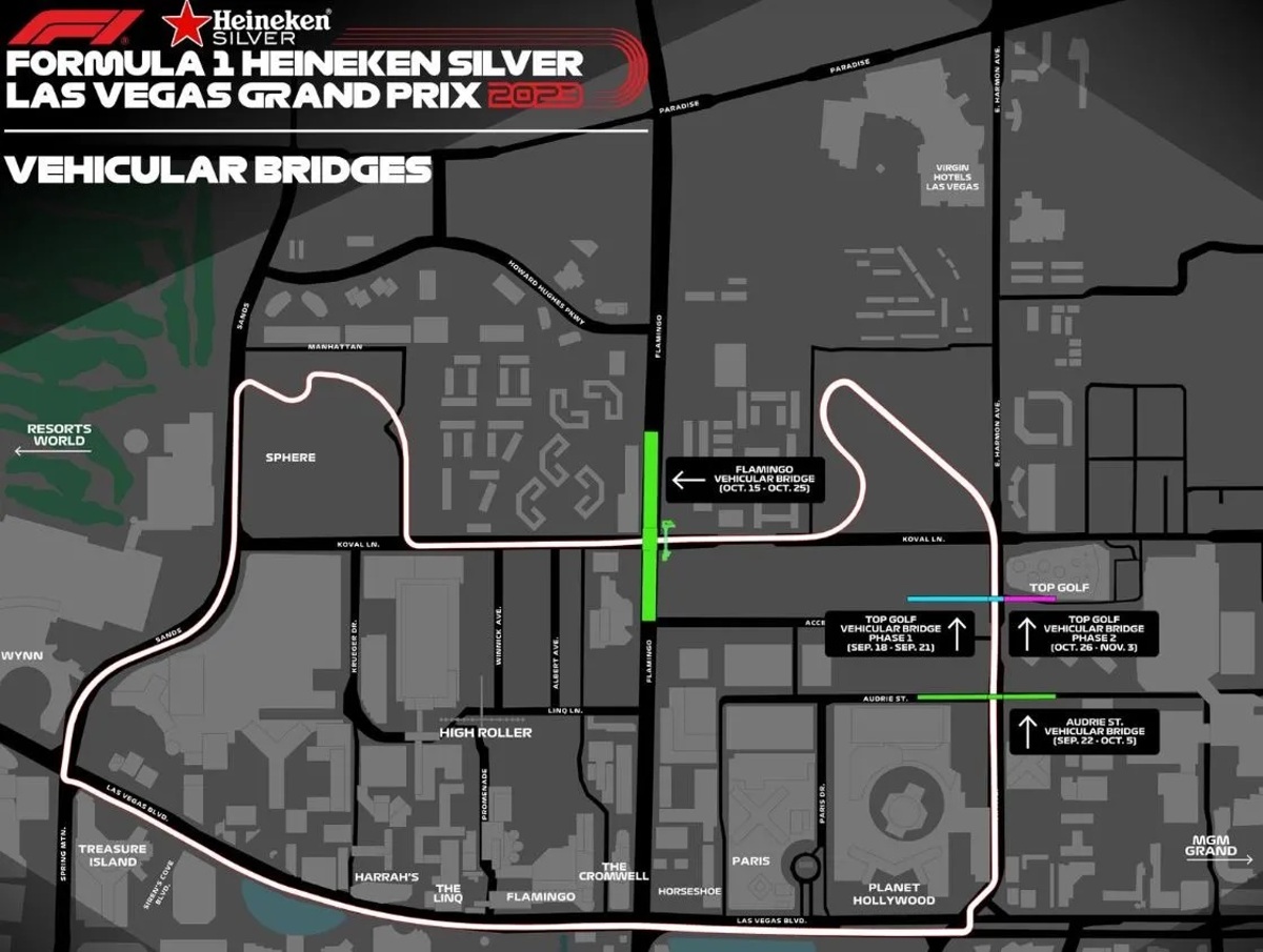 Las Vegas GP Vehicular Bridges