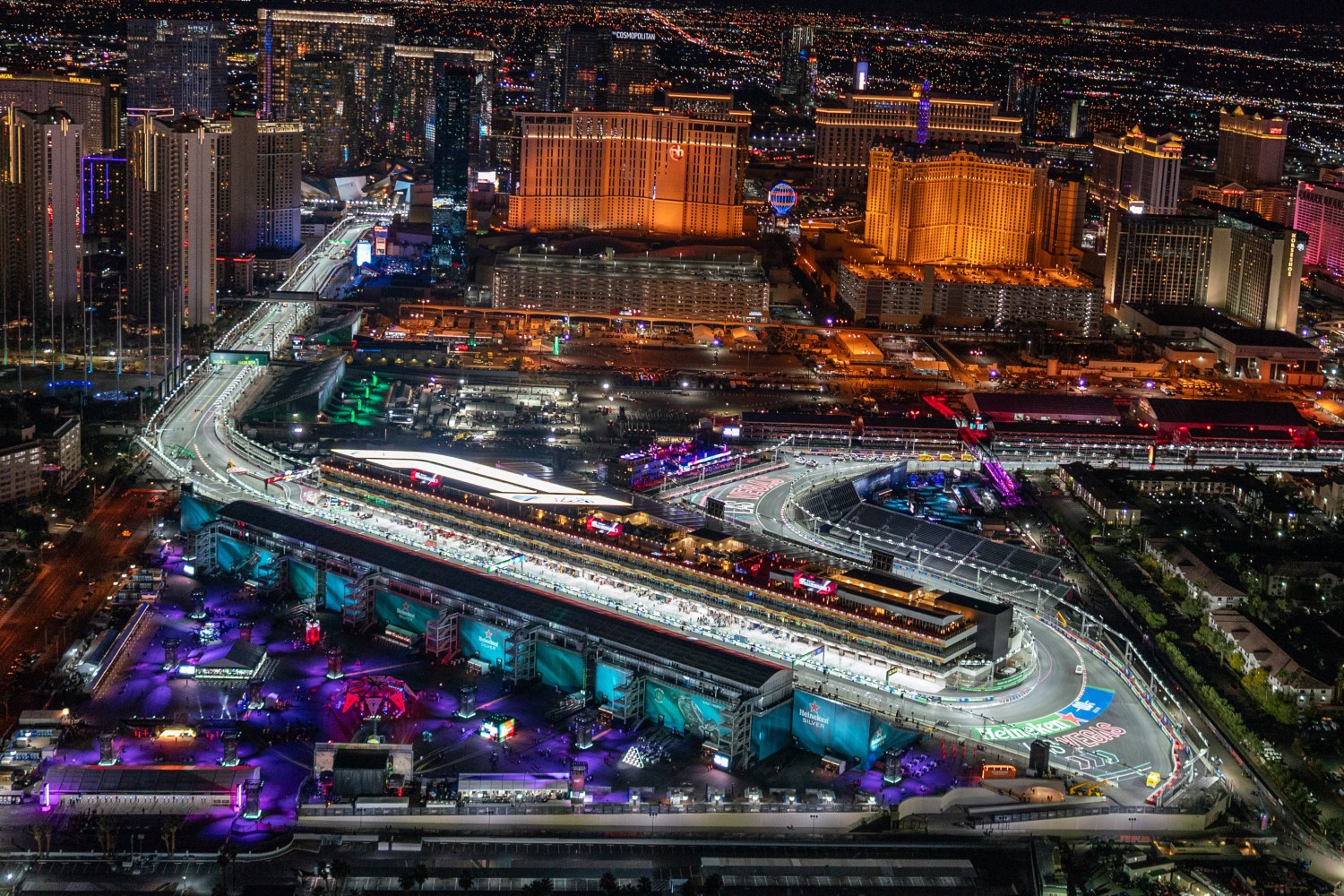 Las Vegas GP night before track opening