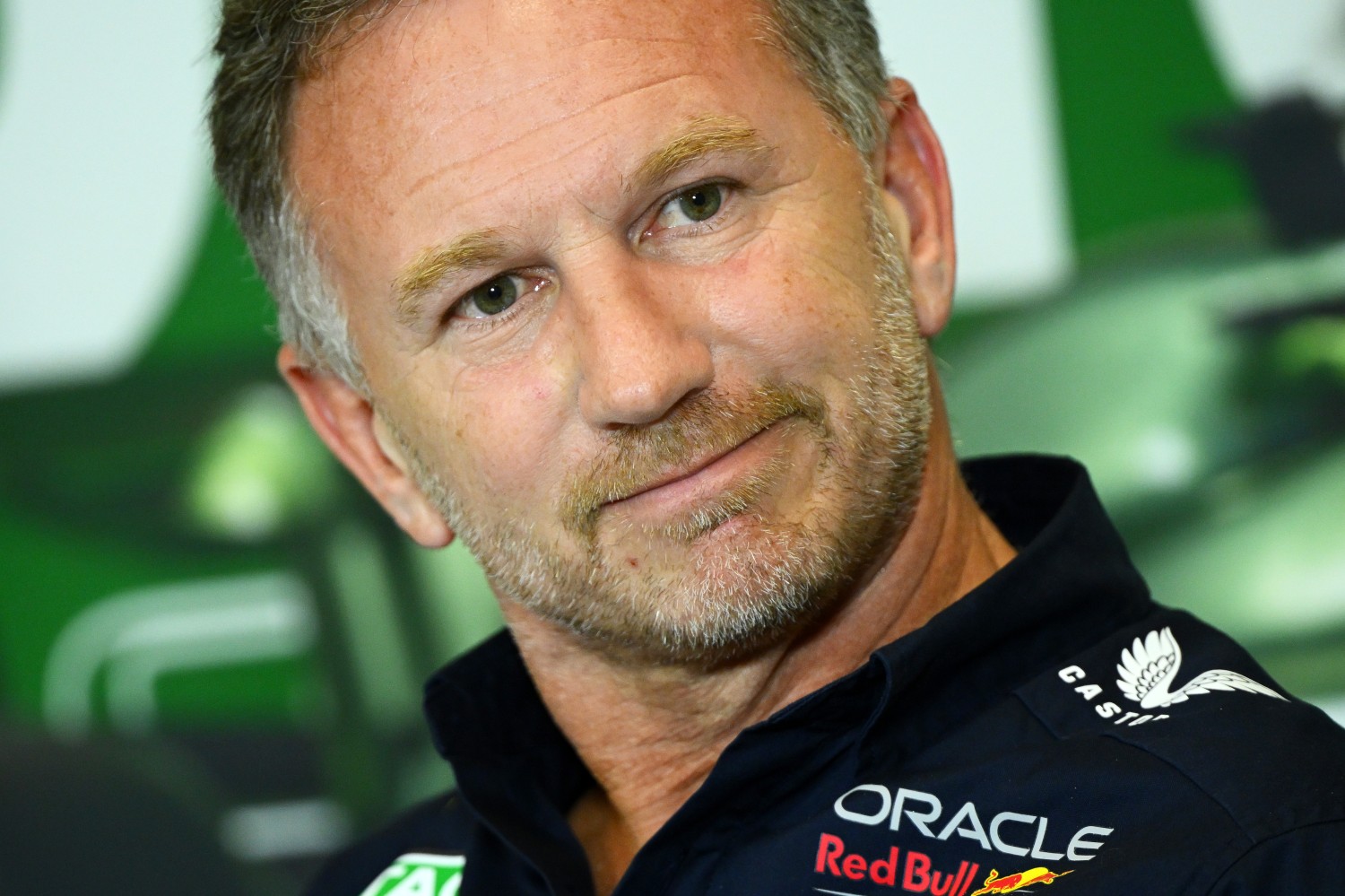 Red Bull Racing Team Principal Christian Horner attends the Team Principals Press Conference during practice ahead of the F1 Grand Prix of Mexico at Autodromo Hermanos Rodriguez on October 27, 2023 in Mexico City, Mexico. (Photo by Clive Mason/Getty Images)