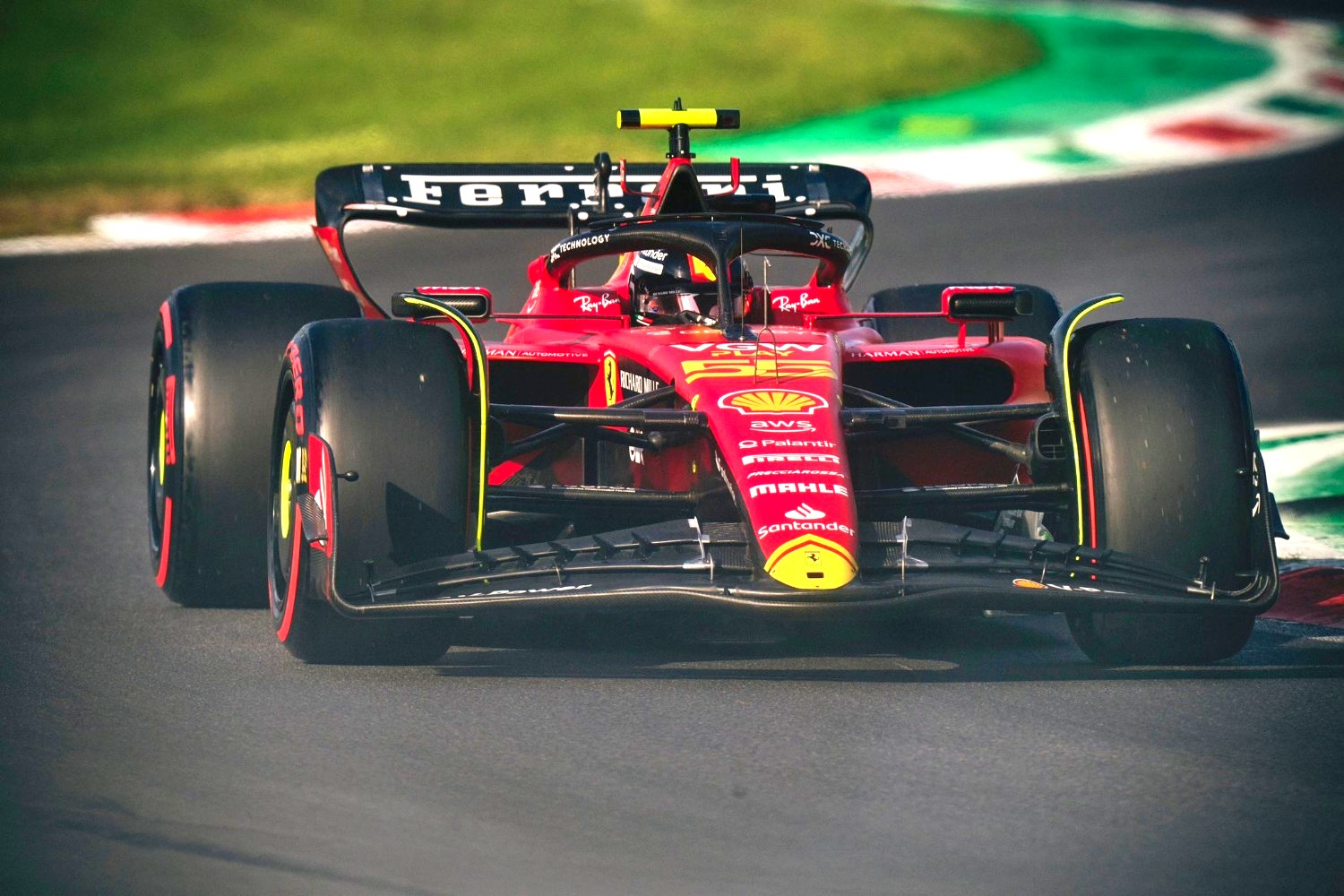 #55 Carlos Sainz, (ESP) Scuderia Ferrari during the Italian GP, Monza 31 August-3 September 2023 Formula 1 World championship 2023.