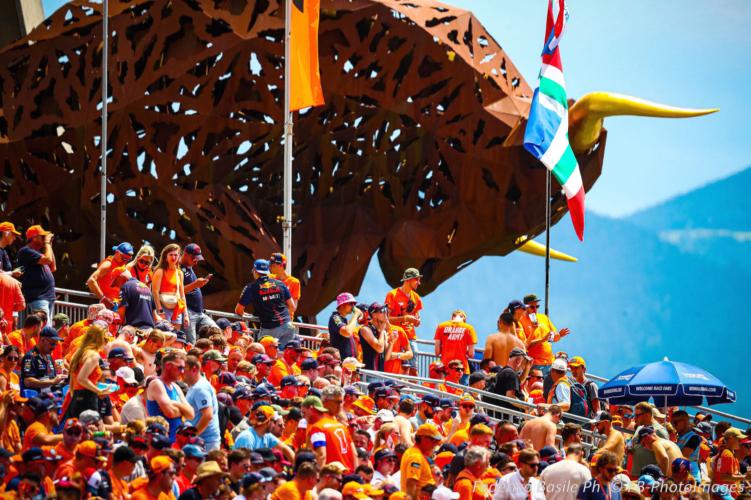 Public/Tifosi/Fan/Grandstand during the Austrian GP, Spielberg 27-30 June 2024, Formula 1 World championship 2024.
