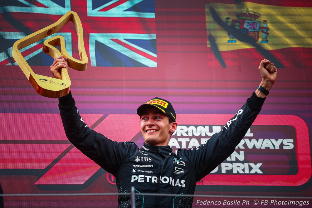 63 George Russell, (GRB) AMG Mercedes Ineos during the Austrian GP, Spielberg 27-30 June 2024, Formula 1 World championship 2024.