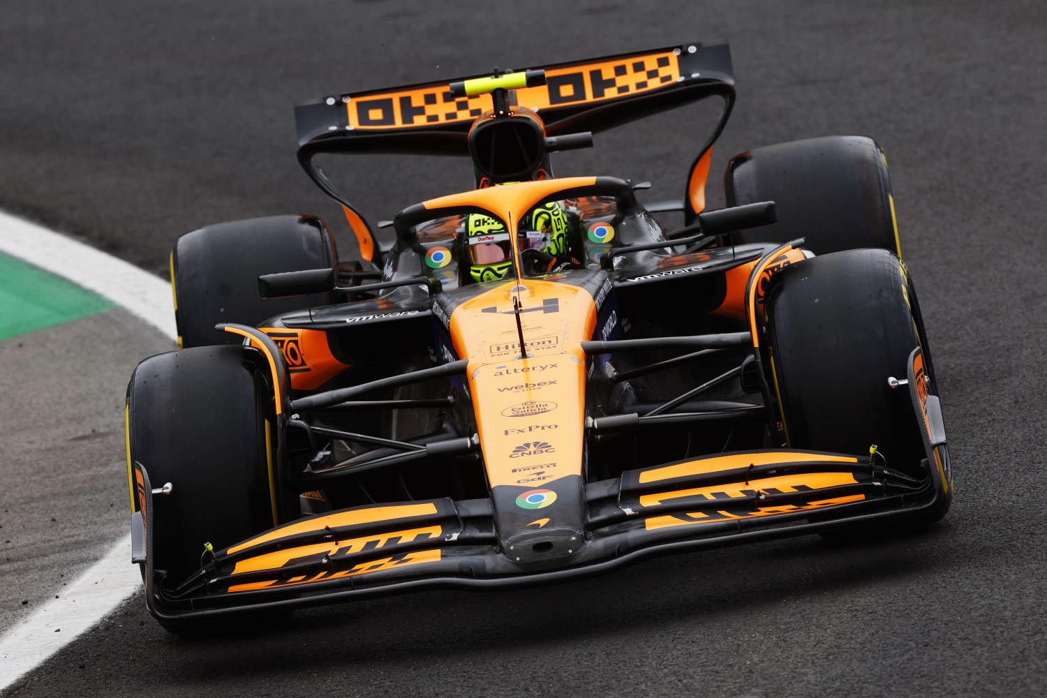 Lando Norris, McLaren MCL38 during the Brazilian GP at Autódromo José Carlos Pace