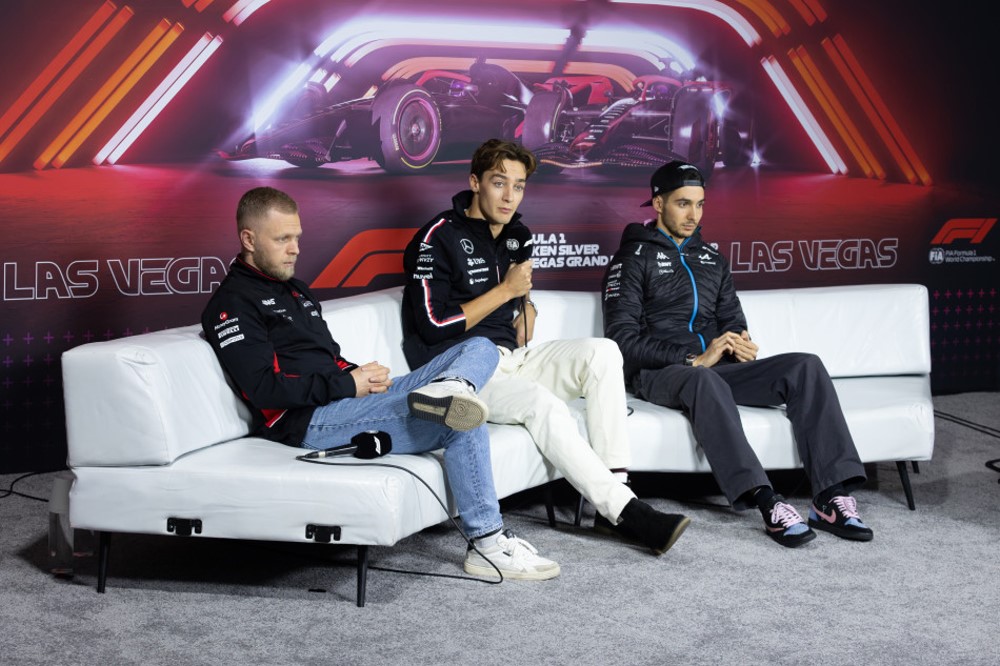 Kevin MAGNUSSEN (Haas), George RUSSELL (Mercedes), Esteban OCON (Alpine)