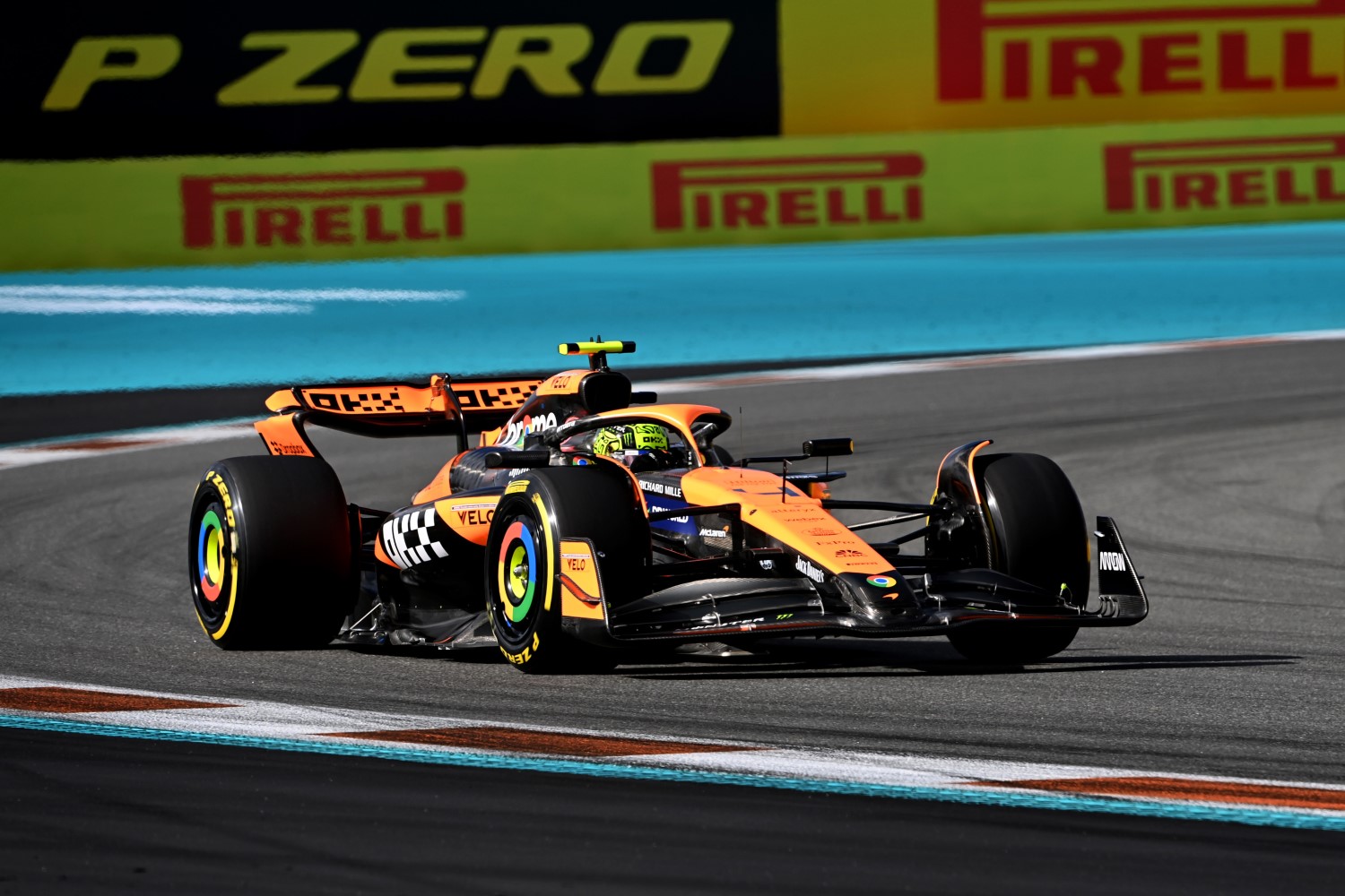 Lando Norris, McLaren MCL38 during the Miami GP at Miami International Autodrome on Friday May 03, 2024 in Miami, United States of America. (Photo by Mark Sutton / LAT Images)