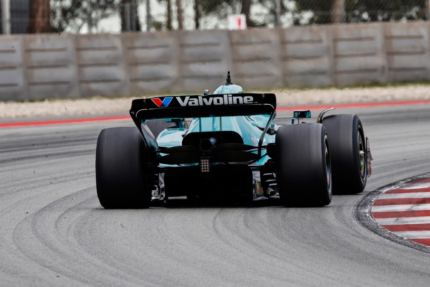 Aston Martin and Pirelli test 2026 Pirelli Tires in Barcelona