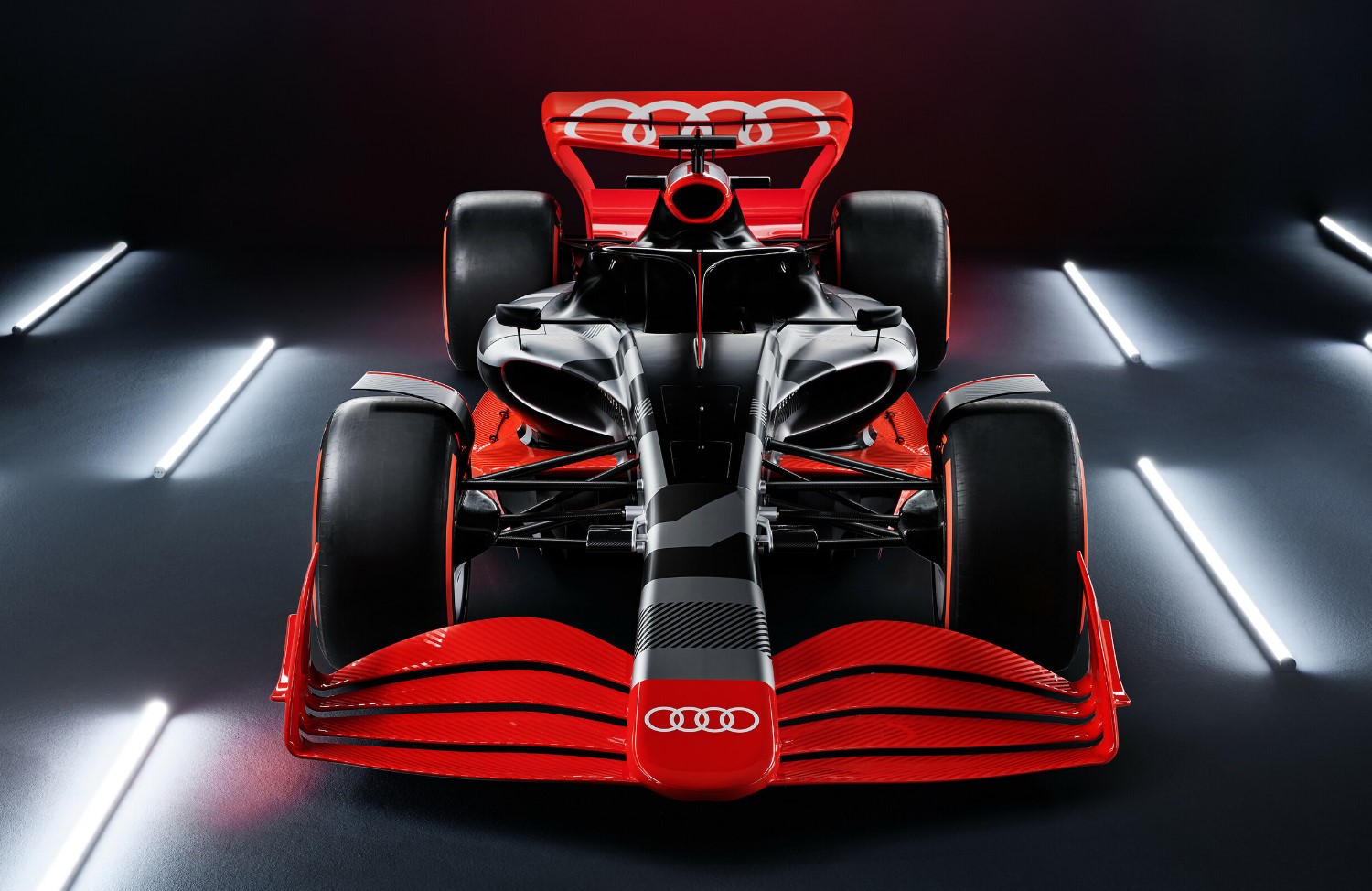 Showcar with Audi F1 launch livery