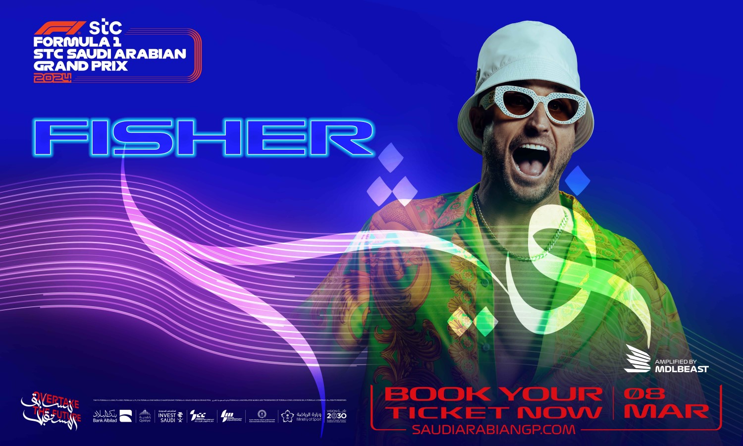 The Saudi Motorsport Company (SMC) - Promoter of the FORMULA 1 STC SAUDI ARABIAN GRAND PRIX 2024 announced that superstar Australian DJ, FISHER, will headline the post-race concert on the Jeddah Corniche Circuit Main Stage on Friday March 8th after the conclusion of the all-important F1 Qualifying session. Photo supplied by Saudi Arabian GP/SMG