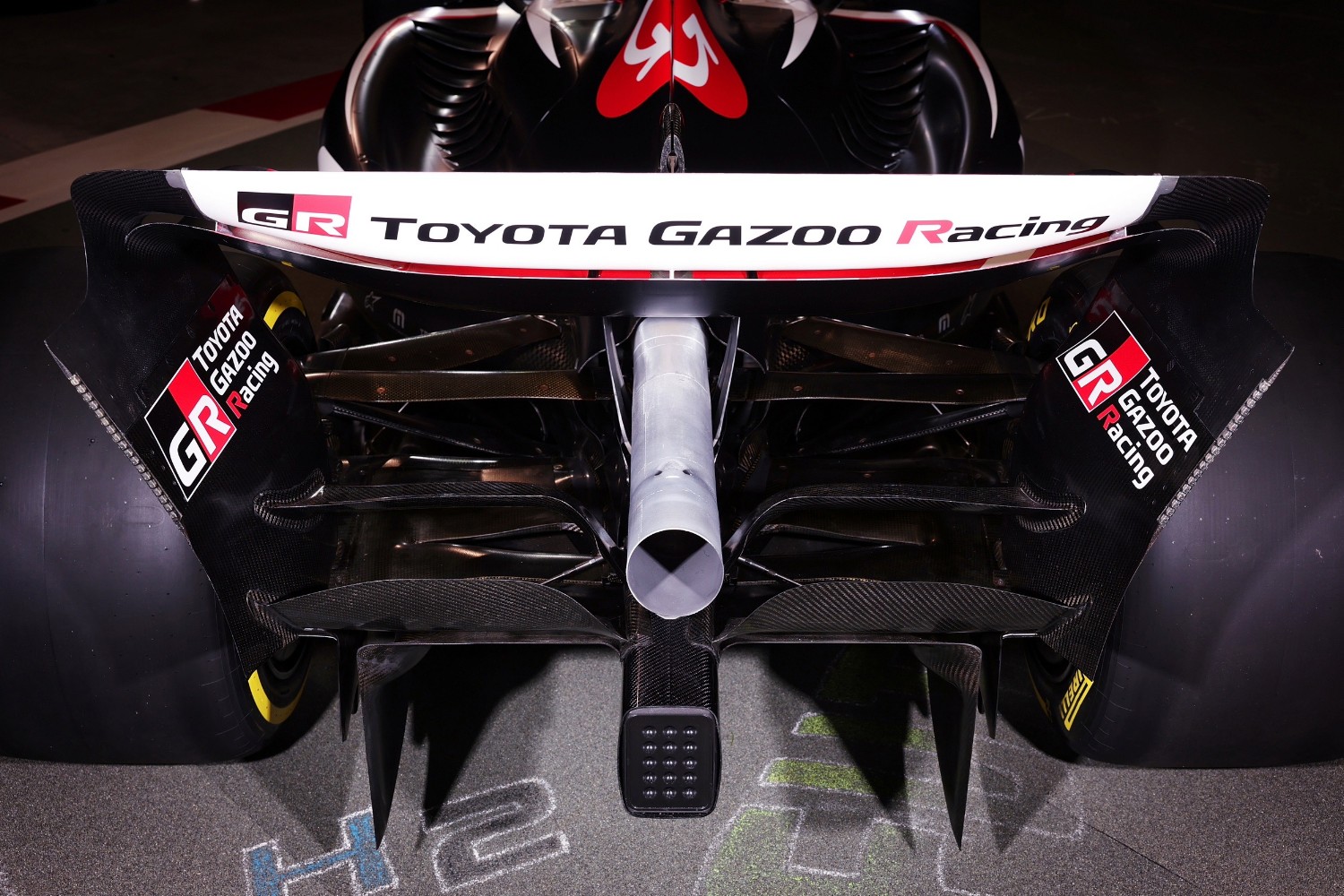 Toyota will be prominent on the rear wing