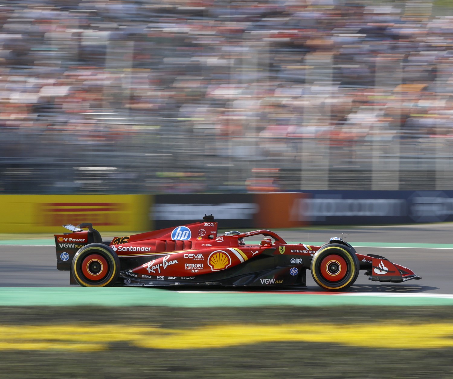 Charles Leclerc, Ferrari SF-24 during the Italian GP at Autodromo Nazionale Monza on Friday August 30, 2024 in Monza, Italy. (Photo by Steven Tee / LAT Images)