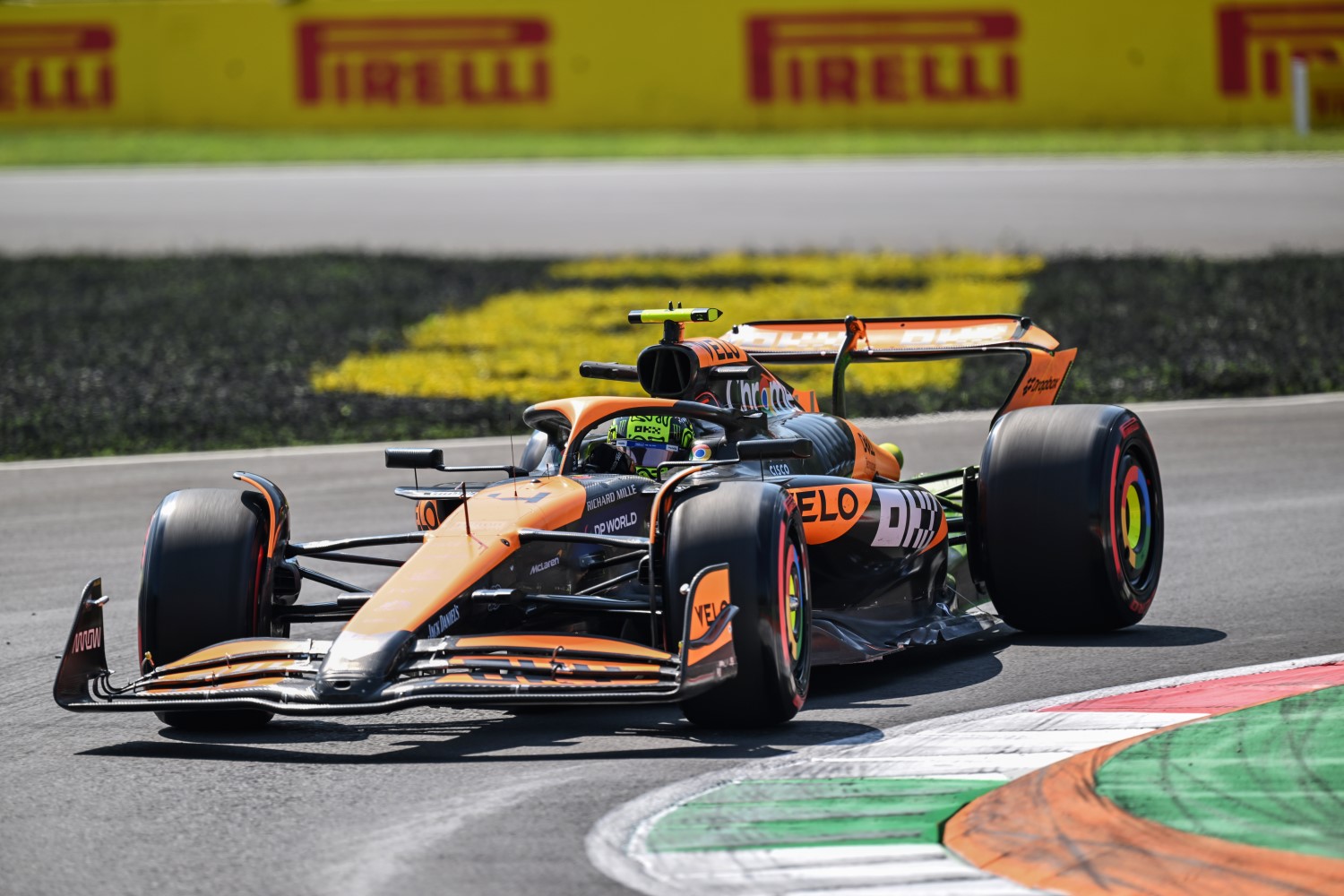 Lando Norris, McLaren MCL38 during the Italian GP at Autodromo Nazionale Monza on Friday August 30, 2024 in Monza, Italy. (Photo by Sam Bagnall / LAT Images)