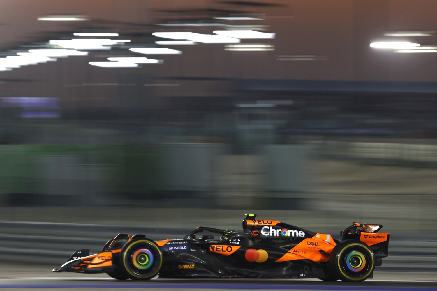 Lando Norris, McLaren MCL38 during the Qatar GP at Losail International Circuit on Friday November 29, 2024 in Losail, Qatar. (Photo by Zak Mauger / LAT Images)