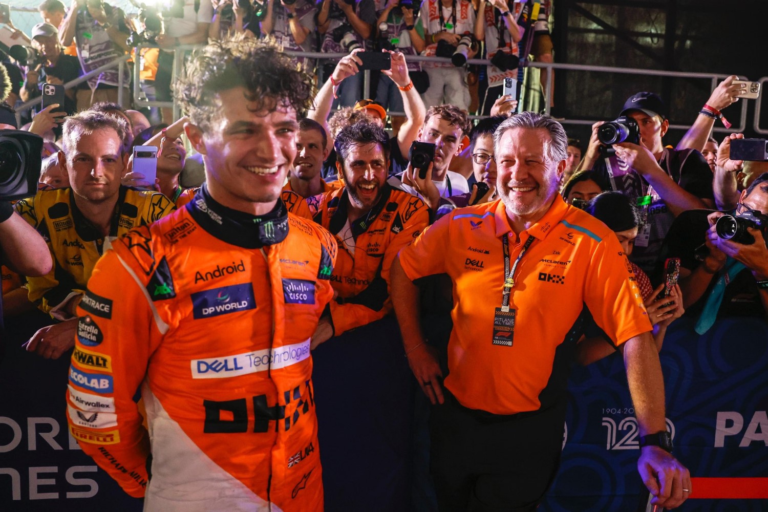 Lando Norris and a whining Zak Brown