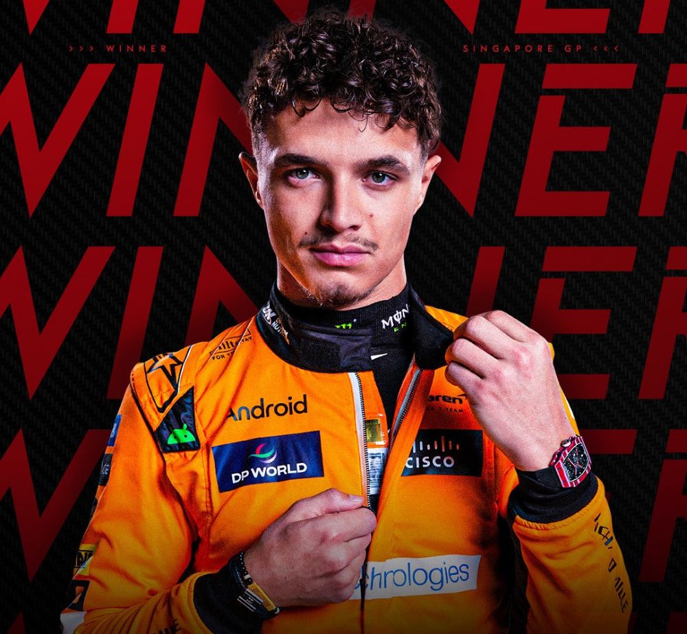 Singapore GP winner Lando Norris