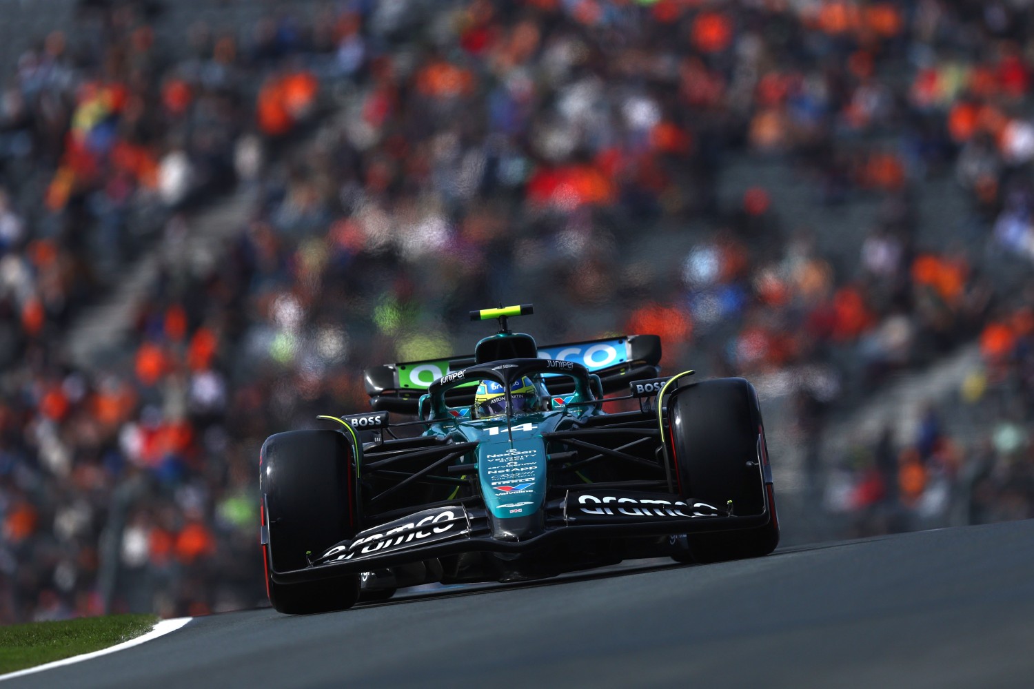 Fernando Alonso, Aston Martin AMR24 during the Dutch GP at Circuit Zandvoort on Friday August 23, 2024 in North Holland, Netherlands. (Photo by Alastair Staley / LAT Images)