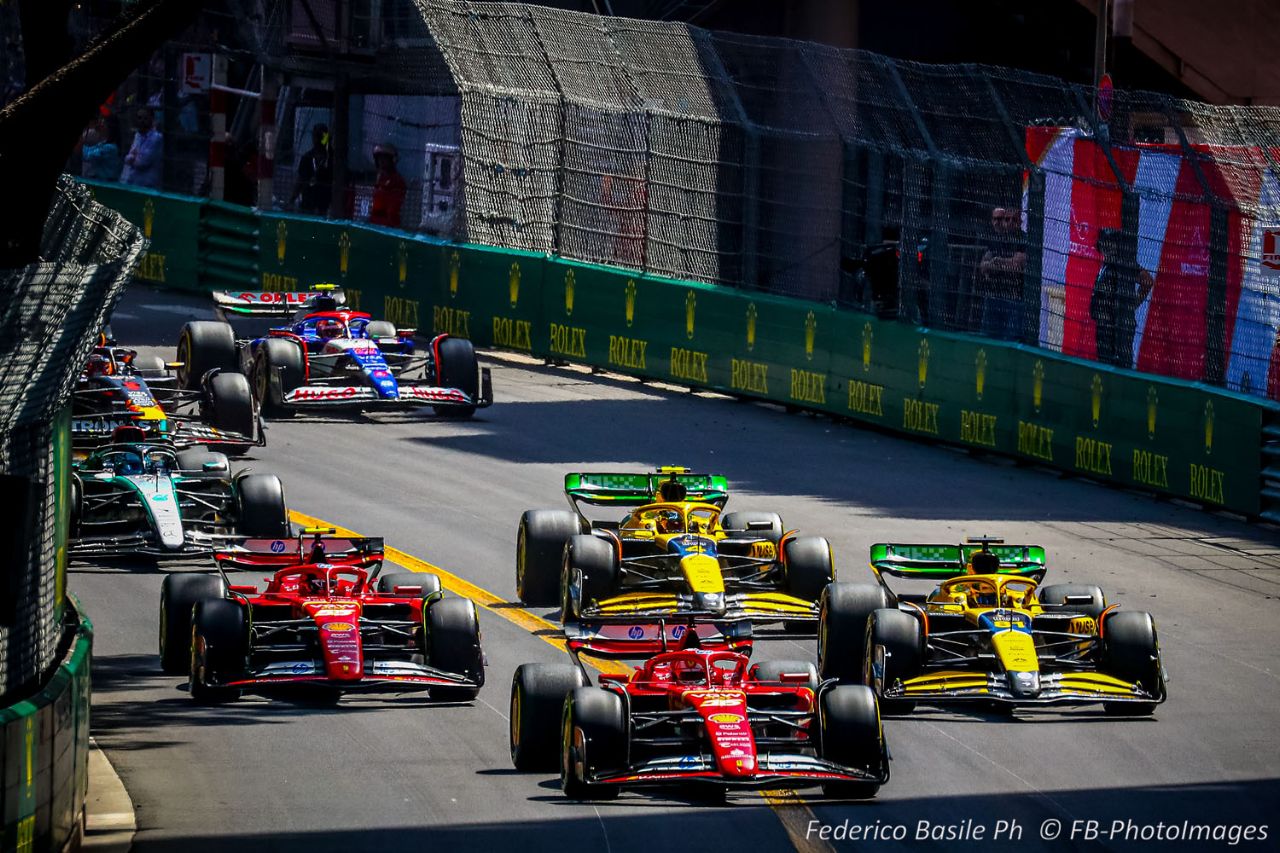 Start of the race during the Monaco GP, 23-26 May 2024 Montecarlo, Formula 1 World championship 2024.