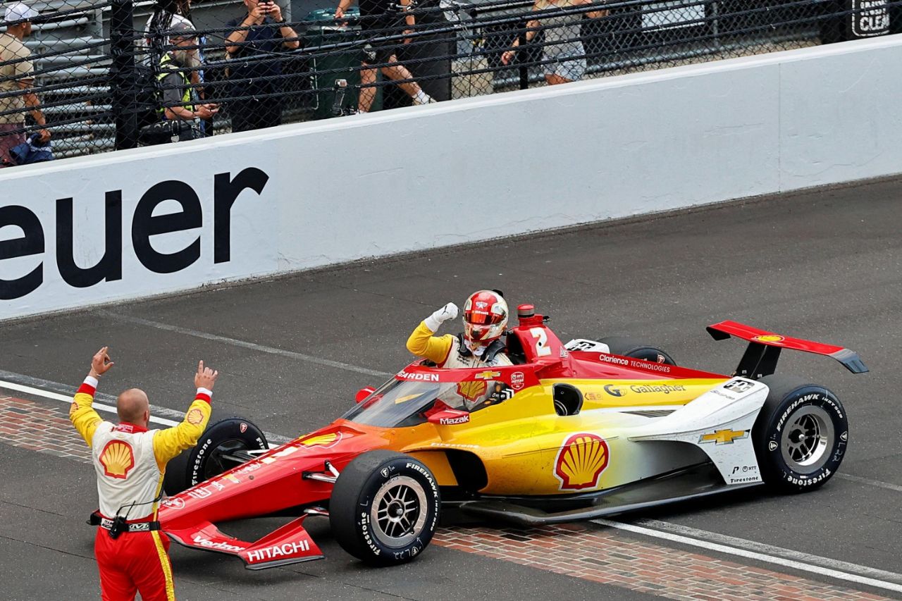 Josef Newgarden wins the 2024 Indy 500. Photo courtesy of Penske Entertainment.