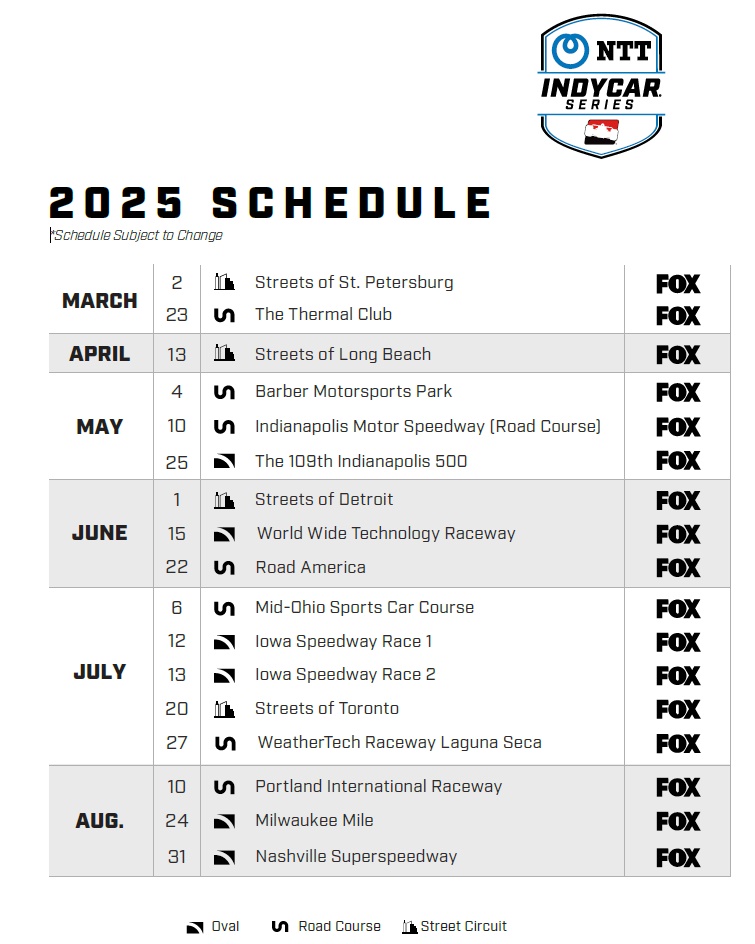 Indycar Calendar 2025 Uk Time Wenda Josefina