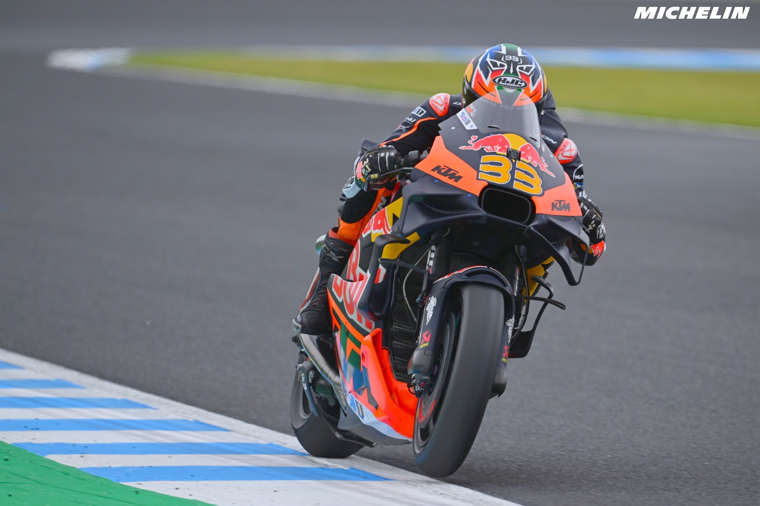 Brad Binder at Motegi. Photo courtesy of Michelin