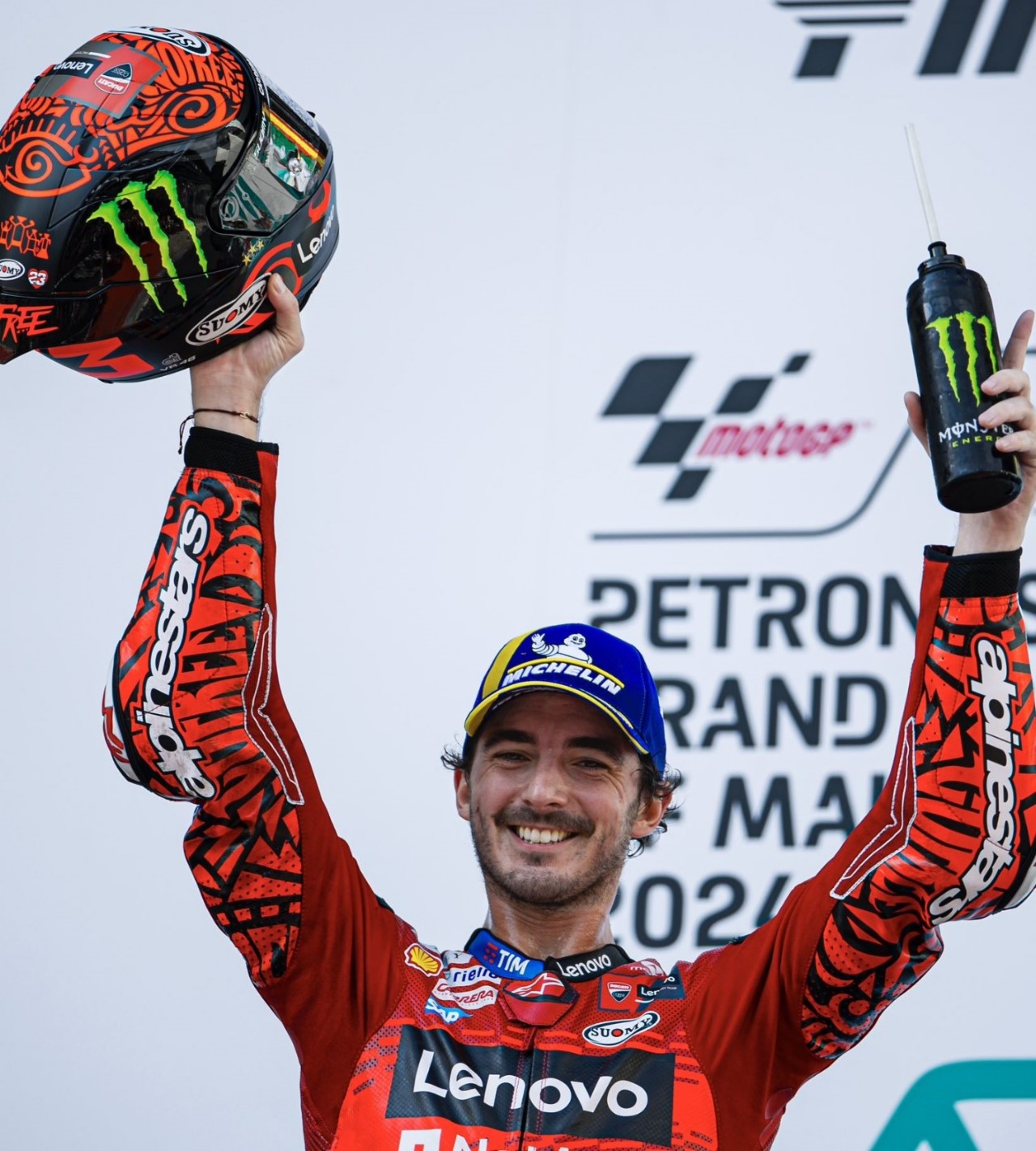 Francesco Bagnaia wins at Sepang