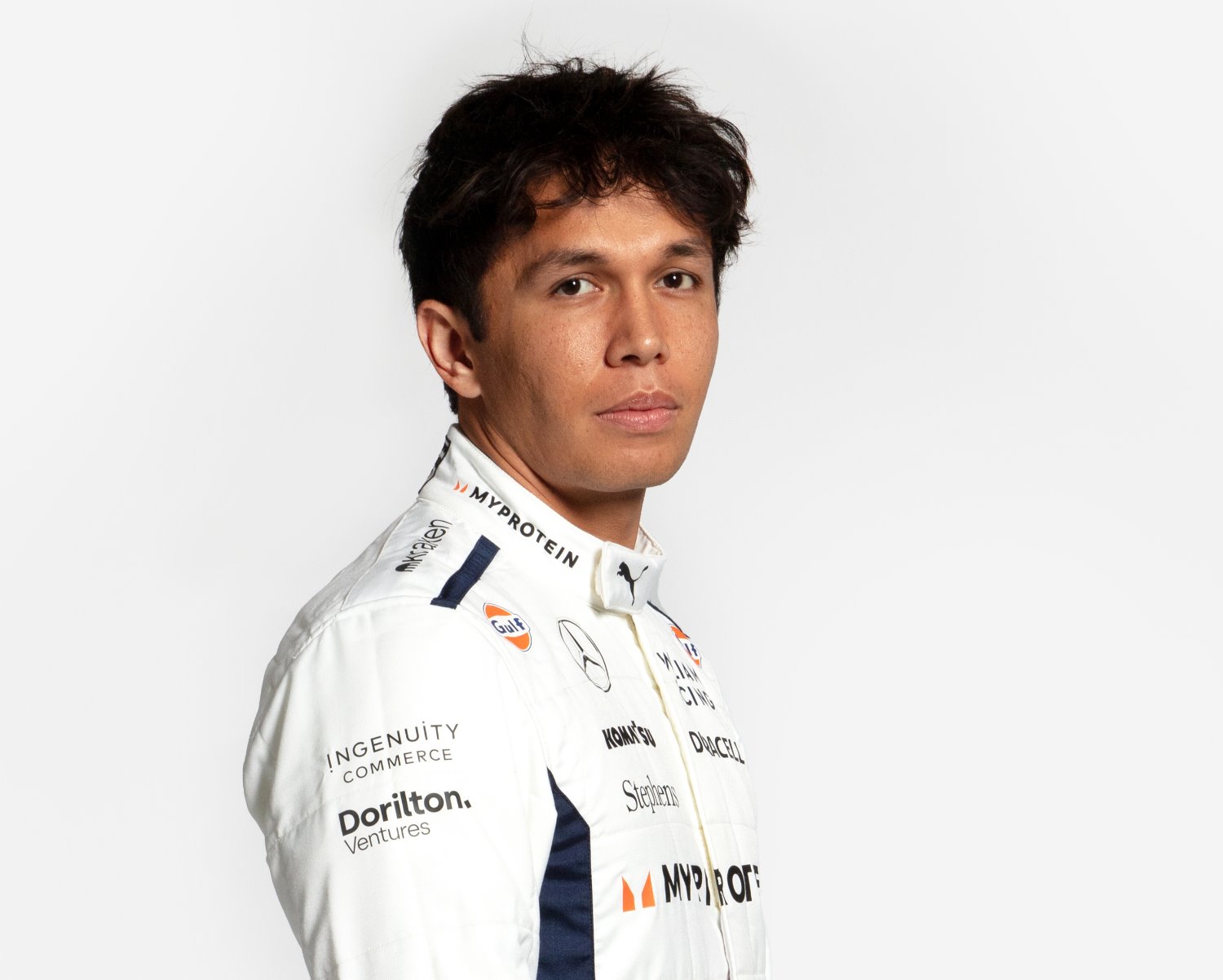 Williams F1 driver Alex Albon. Photo Supplied by Williams F1 Team