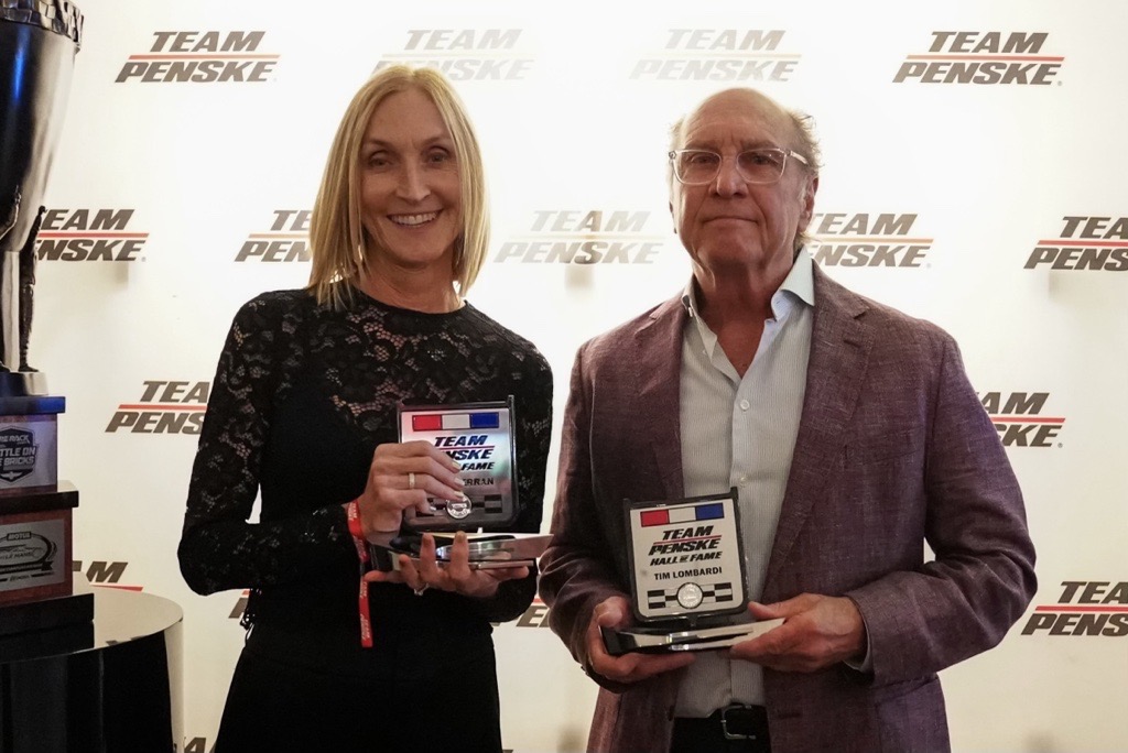 Angela de Ferran, Gils wife, and Tim Lombardi inducted into Team Penske Hall of Fame