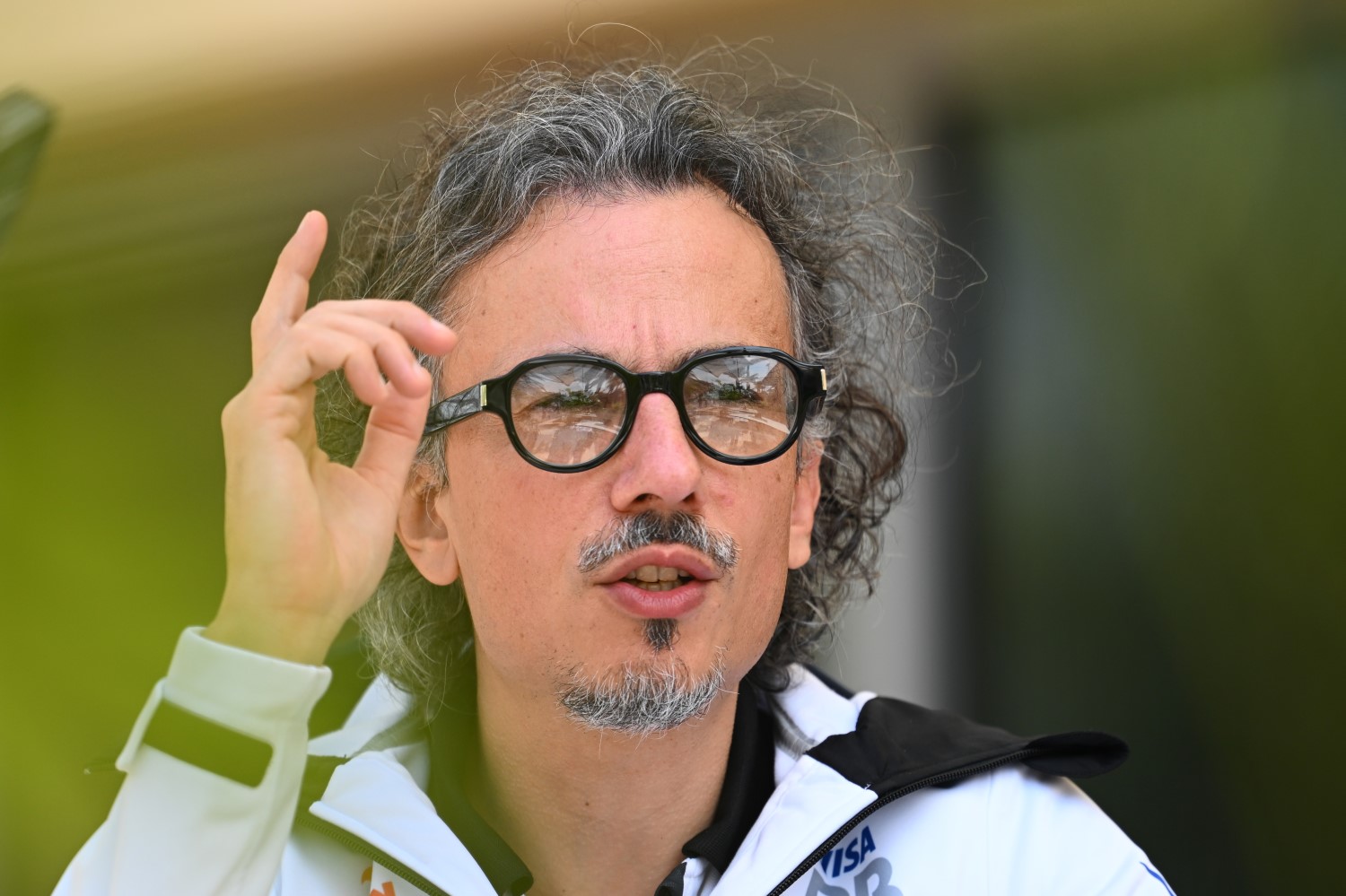 Laurent Mekies, Team Principal of Visa Cash App RB looks on in the Paddock during day three of F1 Testing at Bahrain International Circuit on February 23, 2024 in Bahrain, Bahrain. (Photo by Clive Mason/Getty Images) // Getty Images / Red Bull Content Pool