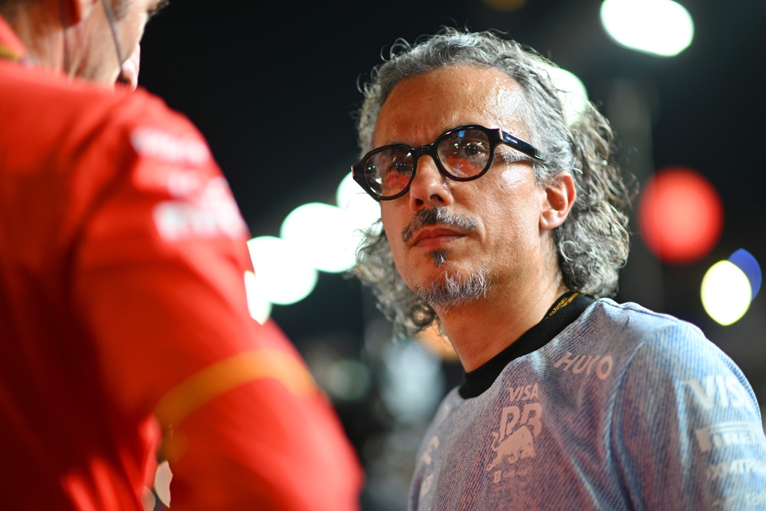 Laurent Mekies, Team Principal of Visa Cash App RB looks on, on the grid prior to the F1 Grand Prix of Singapore at Marina Bay Street Circuit on September 22, 2024 in Singapore, Singapore. (Photo by Rudy Carezzevoli/Getty Images) // Getty Images / Red Bull Content Pool