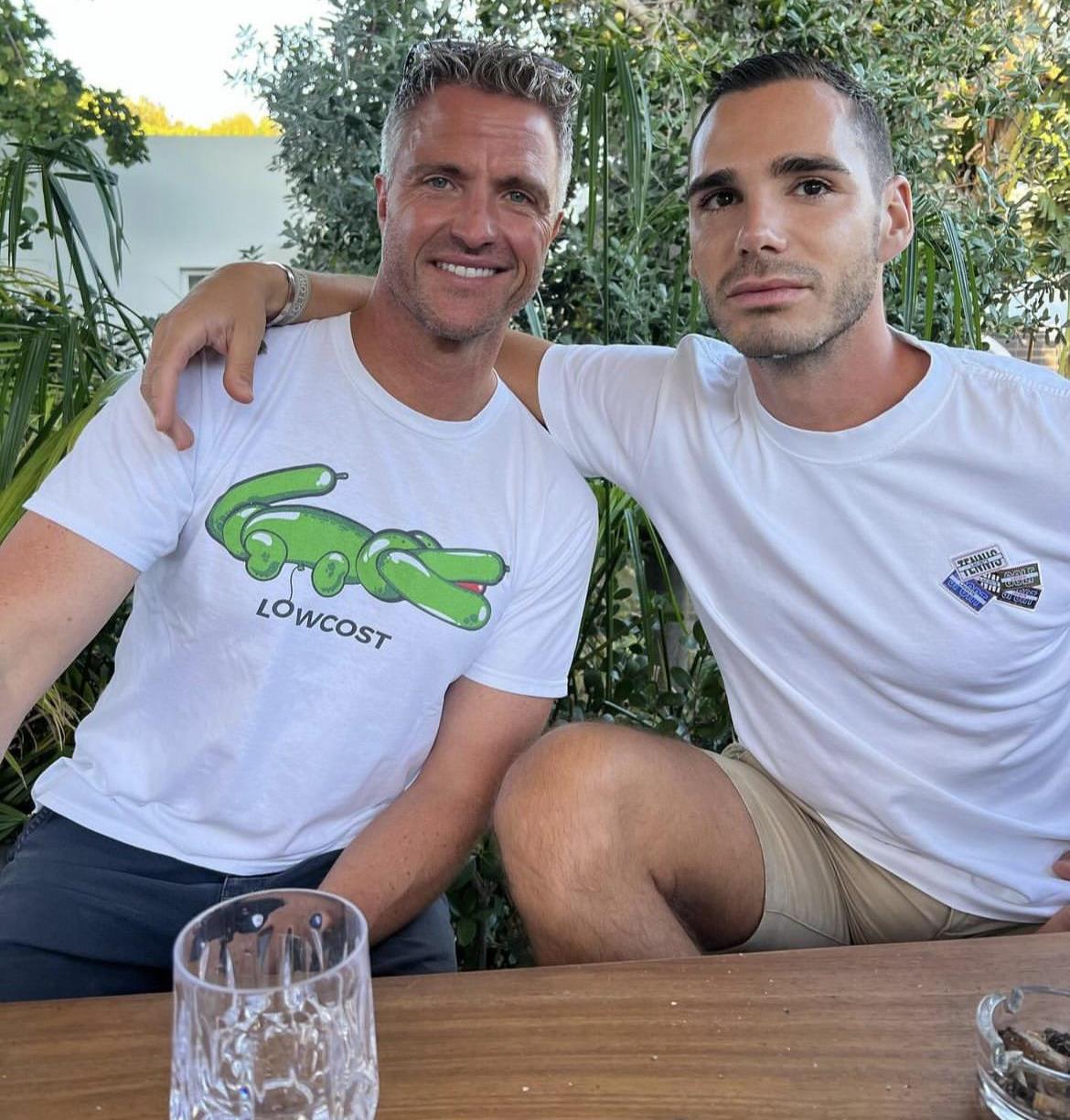 Ralf Schumacher (L) and his gay lover Etienne