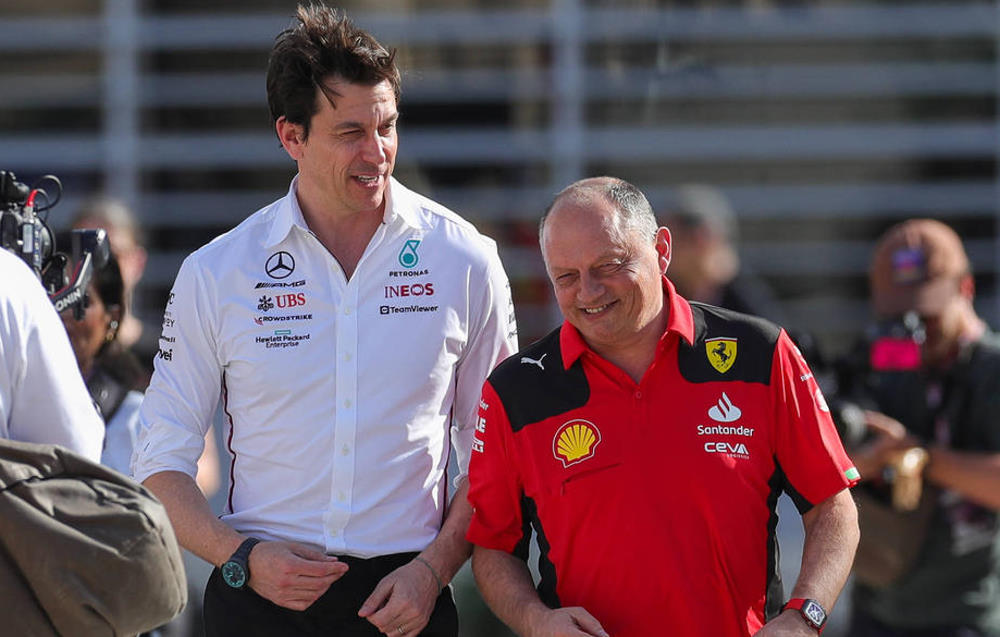 Partners in crime, Toto Wolff and Frederic Vasseur