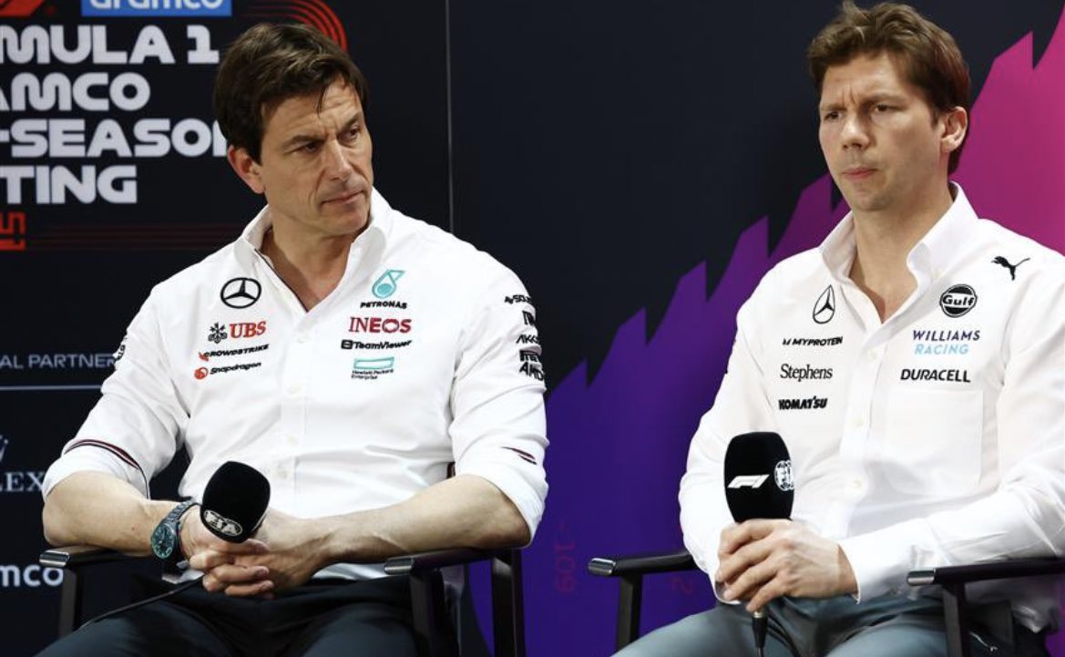 Toto Wolff and James Vowles Bahrain Preseason Testing Press Conference