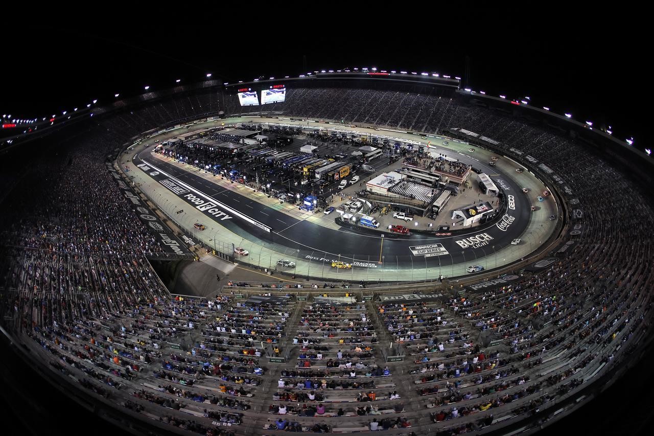 A huge crowd gathered at iconic Bristol Motor Speedway Saturday night to take in the crown jewel Bass Pro Shops Night Race.