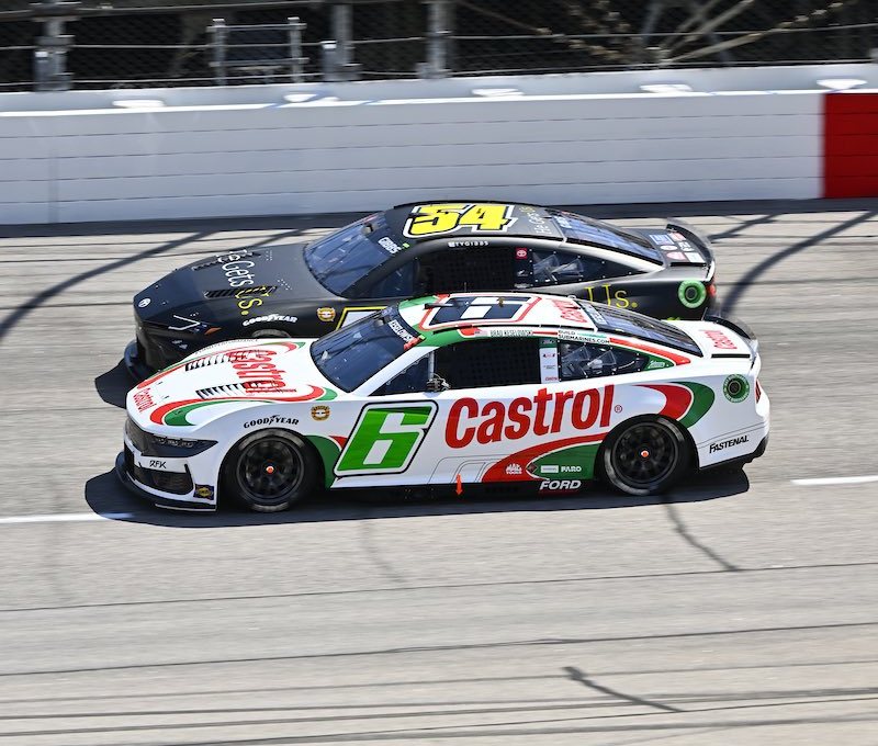 Brad Keselowski battles Ty Gibbs