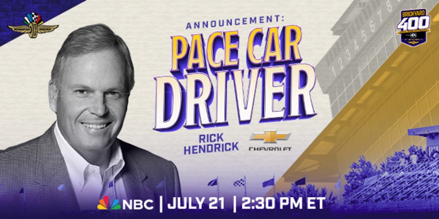 Rick Hendrick To Drive Pace Car at Brickyard 400