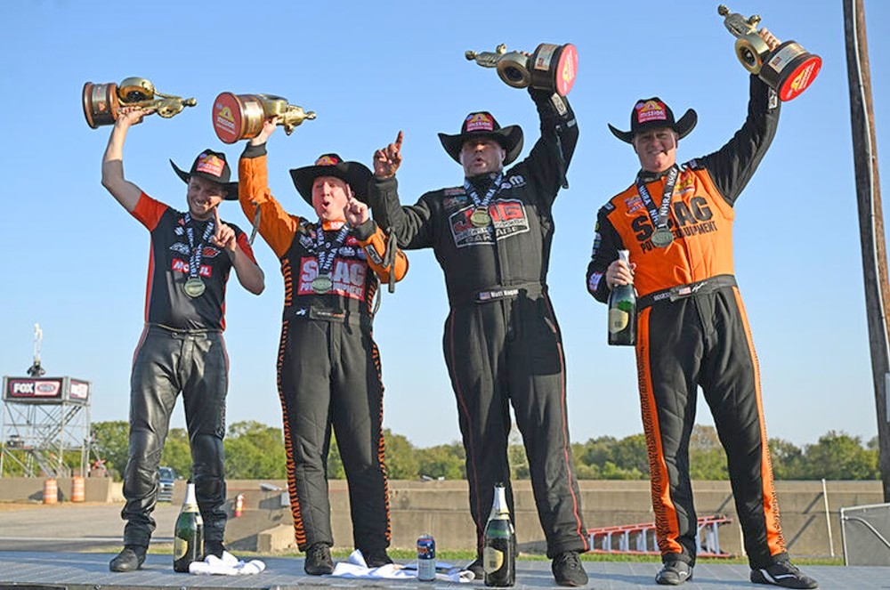 Ashley, Hagan, Coughlin and Herrera win NHRA finals in Dallas