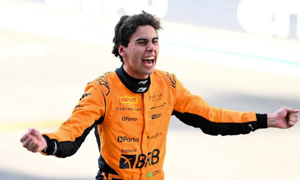 Gabriel Bortoleto made it back-to-back Championship victories in rookie seasons, winning the 2024 Formula 2 Drivers Championship in the title decider at Yas Marina